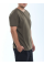 Khaki men's t-shirt made of 55% hemp 45% cotton