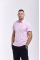 Pink men's polo 55% hemp 45% cotton