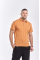 Orange men's polo 55% hemp 45% cotton
