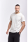 White men's t-shirt made of 70% hemp 30% cotton