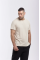 Beige men's t-shirt made of 55% hemp 45% cotton