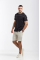 Beige men's shorts made of 100% hemp