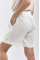 White women's shorts made of 100% hemp