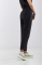 Black women's pants made of 100% hemp